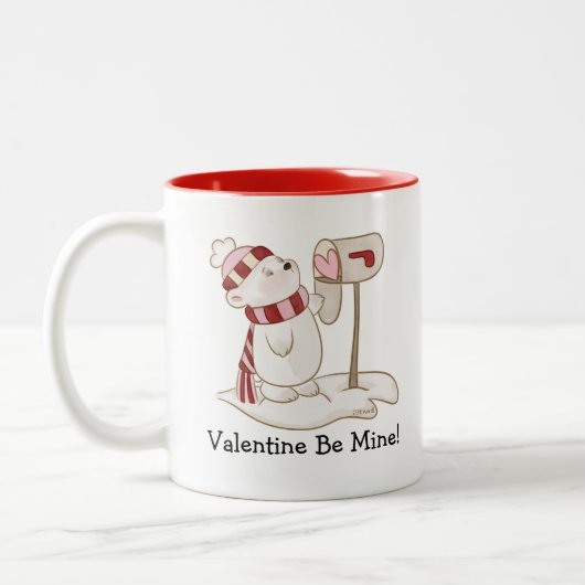 Be Mine Valentine Zweifarbige Tasse (Links)