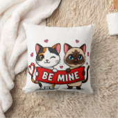 BE MINE Valentine's Cats | Cute Kittens with Love Kissen (Decke)