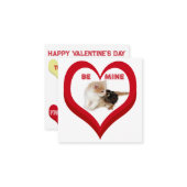 BE MINE Valentine's Critters Conversation Hearts Mitteilungskarte (Vorderseite/Rückseite Beispiel)