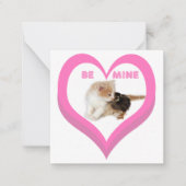 BE MINE Valentine's Critters Conversation Hearts Mitteilungskarte (Vorderseite)