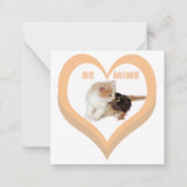 BE MINE Valentine's Critters Conversation Hearts Mitteilungskarte (Vorderseite)