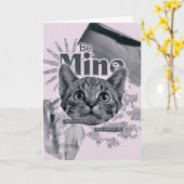 Be mine valentines day cards karte (Gelbe Blume)