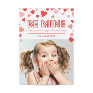 Be Mine - Valentine's Day Foto Card Feiertagskarte