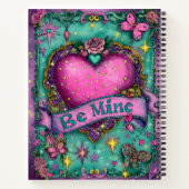 Be Mine Valentines Spiral Notebook Notizblock (Rückseite)