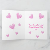 Be Mine Valentines Watercolor Paris Eiffel Tower Karte (Innenseite)