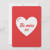 Be Mine Xo Feiertagskarte (Vorderseite)