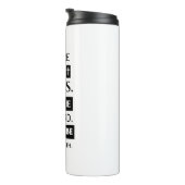 Be More Like Jesus. Share His Word. Thermosbecher (Nach rechts gedreht)