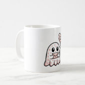Be My Boo Cute Ghost Mug – Kawaii Valentine Coffee Kaffeetasse (Vorderseite Links)