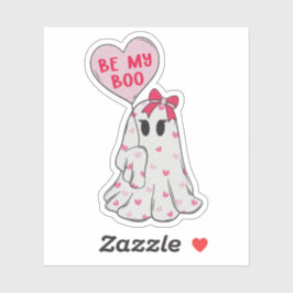 Be My Boo Ghost Valentine - Valentinsticker Aufkleber