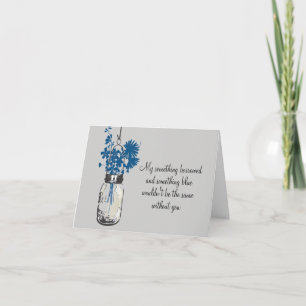Be My Bridesmad - Mason Jar & Wildblumen Einladung