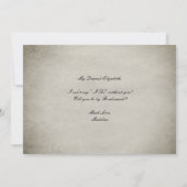 Be My Bridesmaid Floral Dusty Alice in Wonderland Einladung (Rückseite)