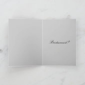 Be My Bridesmaid or Maid of Honor Card Einladung (Innenseite)
