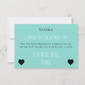 Be My Bridesmaid Trauzeugin Bridal Tiara Party Einladung (Rückseite)