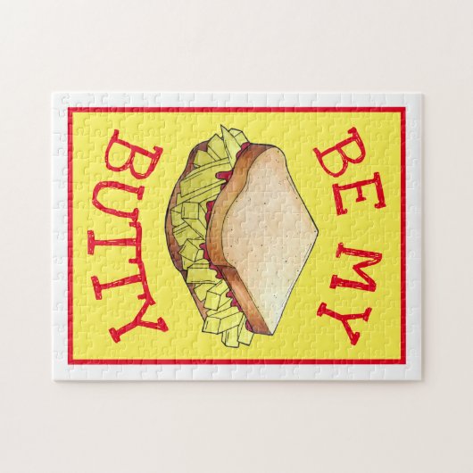 BE my BUTTY English Chip Shop Sandwich UK Feinschm Puzzle (Horizontal)
