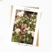 BE My Flower Girl Foto Vorschlag Calligraphy V Einladung