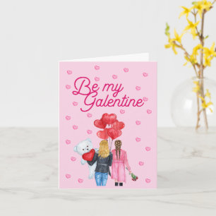 Be My Galentine's Day Card Karte