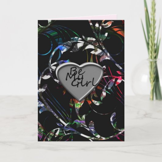 "Be My Girl"* Feiertagskarte (Vorderseite)