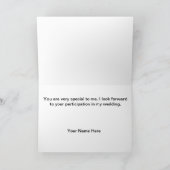 Be My Junior Bridesmaid Request Card Einladung (Innenseite)