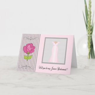Be My Junior Bridesmaid Request Card Einladung
