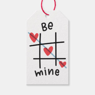 Be my Tic Tac Toe Valentine's Day Gift Tag Geschenkanhänger
