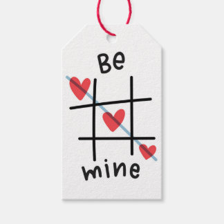 Be my Tic Tac Toe Valentine's Day Gift Tag Geschenkanhänger