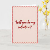 Be My Valentine Card Karte (Gelbe Blume)