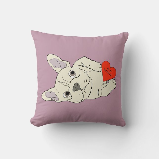 Be my Valentine, dog Kissen (Vorderseite)