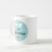Be My Valentine Doves ID1086 Kaffeetasse (Vorderseite Links)