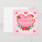 Be my valentine feiertagskarte (Vorne/Hinten)