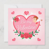 Be my valentine feiertagskarte (Vorderseite)