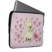 Be my Valentine, French Bulldog Laptopschutzhülle (Vorne Rechts)