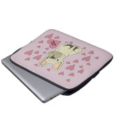 Be my Valentine, French Bulldog Laptopschutzhülle (Vorne Knopf)