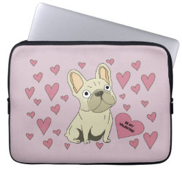 Be my Valentine, French Bulldog Laptopschutzhülle