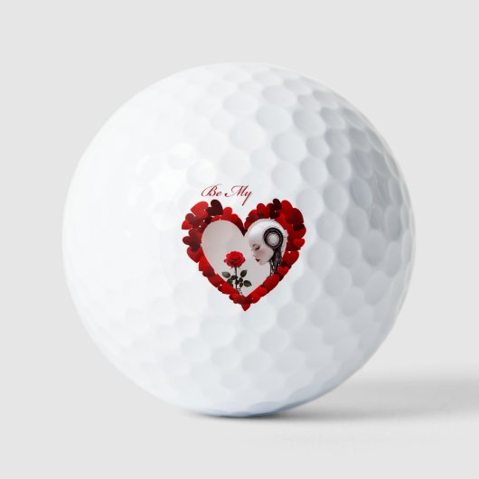 Be My Valentine ❤️ Golfball (Vorderseite)