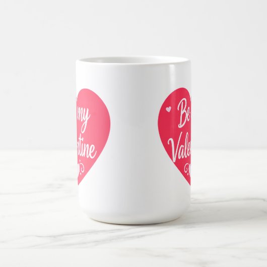 Be my Valentine Heart Kaffeetasse (Mittel)