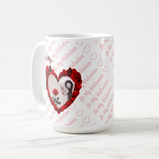 Be My Valentine ❤️ Kaffeetasse (Vorderseite Links)
