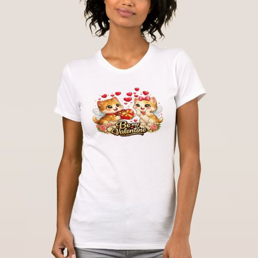 Be my Valentine kittens T-Shirt (Vorderseite)