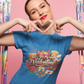 Be My Valentine Liebesfeier Design T-Shirt
