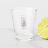 Be my valentine love name purple year photo simple schnapsglas (Rückseite)