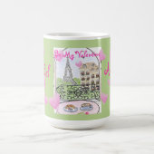Be My Valentine Paris Eiffel Tower Personalize Kaffeetasse (Mittel)