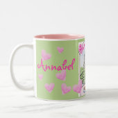 Be My Valentine Paris Eiffel Tower Personalize Zweifarbige Tasse (Links)