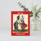 Be My Valentine Postcard Feiertagspostkarte (Stehend Vorderseite)