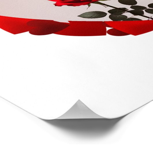 Be My Valentine ❤️ Poster (Ecke)