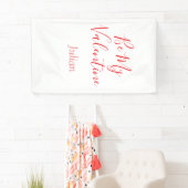 Be my valentine red name elegant love couple banner (Insitu)