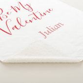 Be my valentine red name elegant love couple  sherpadecke (3/4)