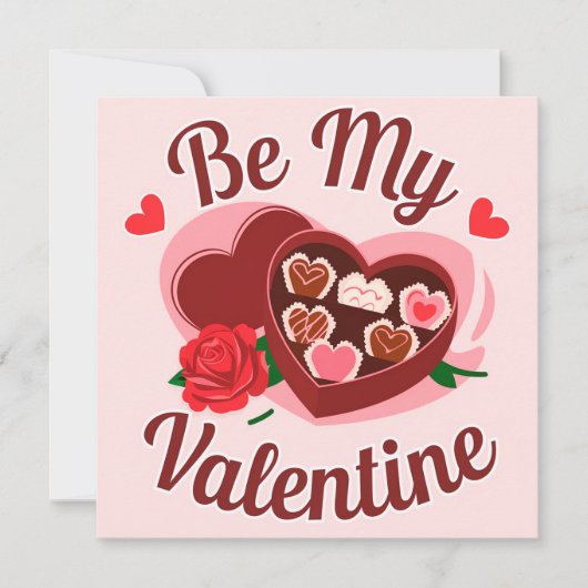 Be my valentine sweets feiertagskarte (Vorderseite)