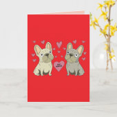 Be my Valentines, dogs Karte (Gelbe Blume)