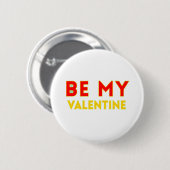 BE MY VALENTlNE Button (Vorne & Hinten)