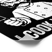 Be Nice I Cook Your Food Chef Culinary Chefs Cooks Poster (Ecke)