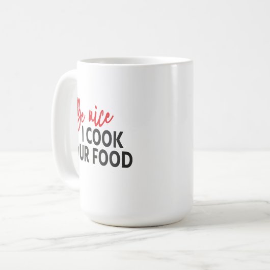 Be nice I cook Your food - Relationship rules Kaffeetasse (Vorderseite Links)
